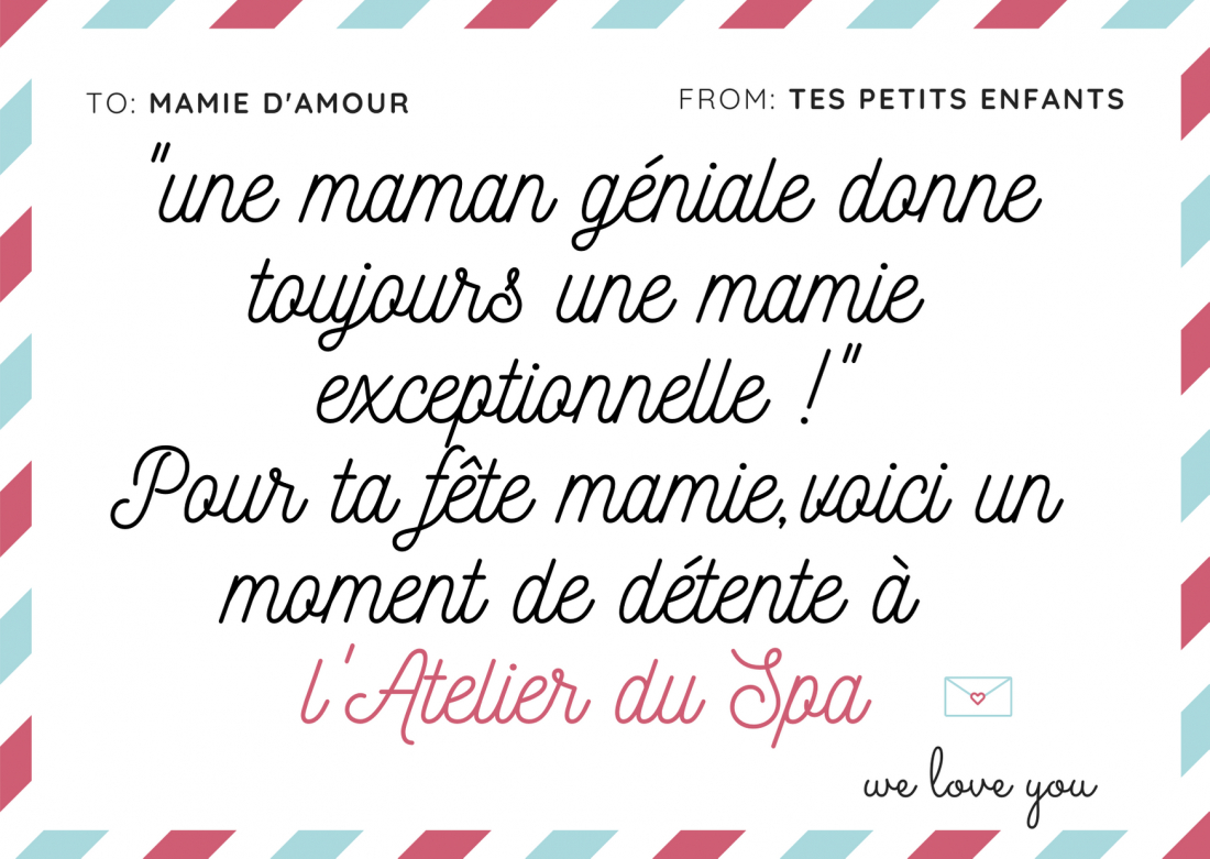 carte cadeau mamie